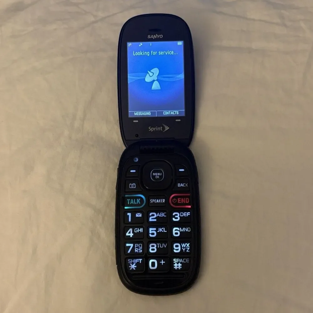 Sanyo Vero SCP-3820 Sprint Flip Phone Tested Works Perfectly Great Condition